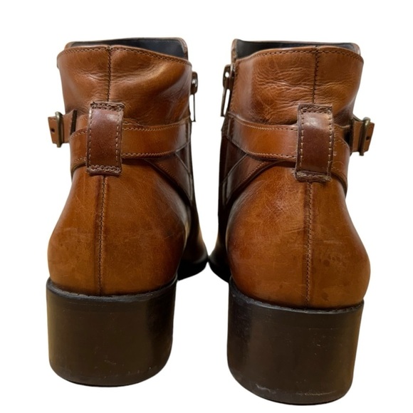 Paul Green Cognac Leather Heeled Booties Womens Size UK 6 - Picture 5 of 10